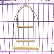 Portable Metal Parrot Perch Toy Swing Perch Stand Metal Parrot Training Toys for Cockatiels Parakeet