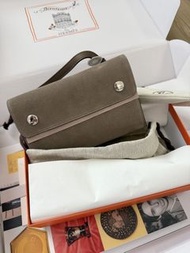 Hermès Suede Snap Wallet