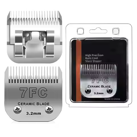 7FC Dog Pro Detachable Clippers Blade Ceramic For Andis UltraEdge,CeramicEdge,AG,AGC,BDC,BGC/Oster A