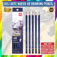 Deli Arte Nuevo 4B Drawing Pencil 12pcs Per Box / High Quality 4B Graphite Drawing Pencil (S999-4B)