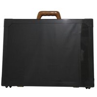 二手愛馬仕 Espace GM Trunk 公事包，碳纖維和皮革，黑色，N456/500，手提包，A4 尺寸，按扣鎖，Espace GM，男女通用