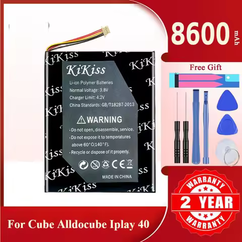 8600mAh KiKiss Powerful Battery T1020 For CUBE ALLDOCUBE iPlay 40 iPlay40 Tablet PC Batteries