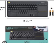 Logitech k400 plus 無線觸控鍵盤