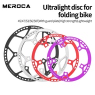 MEROCA Ultra-Light Chainring for Folding Bikes - Single Plain Chainring with Guard, Lightweight & Hi