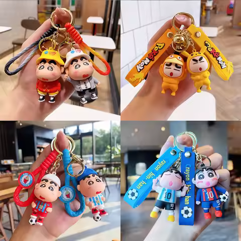 Cartoon Q-version Fun Soft Silicone Keychain Pendant Couple Creative Jewelry Bag Pendant Keychain Gi