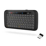 H20 Mini 2.4Ghz Wireless Keyboard Backlight Touchpad Air Mouse IR Leaning Remote Control for Andorid
