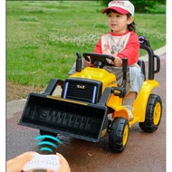 Children's Electric Bulldozer Ride-On Front Loader Excavator Rechargeable Four-Wheel Remote Control