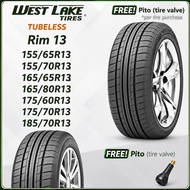 WESTLAKE 155_70R13, 165_65R13, 165_80R13, 175_70R13 185_70R13 RIM 13 Car Tire Tubelss Free Valve