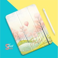 Simple Landscape Ipad Case with Holder Green Ipad Cover Custom Name for Ipad Mini 6-8" Pro 2017-12.9