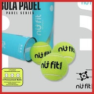 (PADEL) NU FIT - PADEL BALL - PADEL BALL CONTENTS 3 - PRESSURIZED PADEL BALL - PADEL BALL PRO - PADE