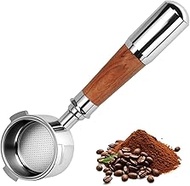 Cozary Portafilter 51 mm 3 Ears, Bottomless Portafilter for DeLonghi EC680/EC685/EC885/EC890, Stainl