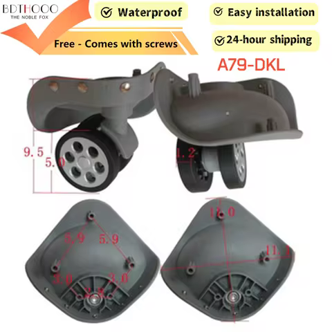 2PCS A79-DKL ArmorCore PRO Luggage Wheels Replacement - Military-Grade Abrasion-Proof Casters for Sa