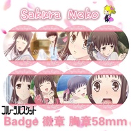 ❀Ready Stocks❀ Fruits Basket 水果篮子 Tohru Honda 本田透 Anime Button Badge 动漫周边徽章胸章 58mm