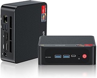 Beelink Mini PC, AMD Ryzen 5 5500U(6C/12T, Up to 4.0GHz), 16GB DDR4 RAM 500GB NVMe SSD, SER5 Mini Co
