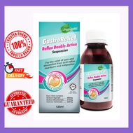 GastroRelief Reflux Double Action Suspension 120ml(Peppermint flavour)Free Dosage Cup.