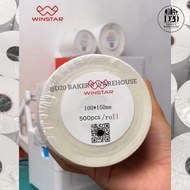 Winstar Thermal Label Paper Barcode Sticker Receipt Roll Premium A6 100x150 contains 500
