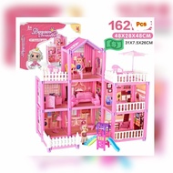 Mainan Princess Villa Dream Castle Rumah Rumahan BARBIE PLAY HOUSE ANAK 4 TINGKAT 3 TINGKAT READY ST