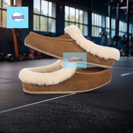 UGG ANSLEY Baotou Slippers Autumn Winter Keep Warm One-Pedal Real Wool Integrated Snow Boots