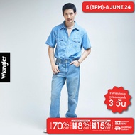 WRANGLER กางเกงยีนส์ผู้ชาย คอลเลคชั่น Wrangler Keeps You Cool เอวกลาง ทรงกระบอก รุ่น WR S424MMWZN26