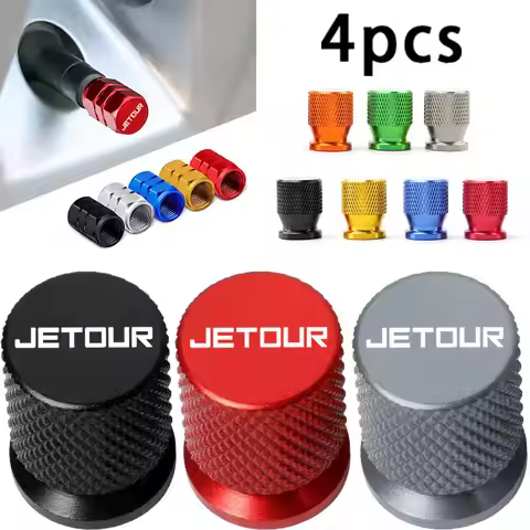 4PCS Colorful Car Accessories Car Tire Valve Cap For CHERY JETOUR Dashing X-1 Plus DTC IDM X70 X70pl