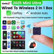 CarlinKit 5.0 Mini Ultra Wireless CarPlay Android Auto Adapter for OEM Car Plug and Play WiFi Blueto