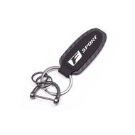 Suede Car Styling Keyring Carbon Fiber Keychain Accessories For Lexus LS LC RZ IS350 ES300 GS350 CT2