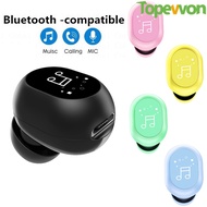 Topewon Single Invisible Ture Wireless Earphone Bluetooth Headphone Handsfree Stereo Headset TWS Earbud With Microphone