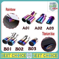 Cover ekzos kereta pnp Exhaust tip titanium plug and play axia myvi alza wira kelisa bezza city jazz