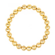 【正佳珠寶】天鐵 頂級金黃天鐵隕石 7.7-8.2mm 天鐵鎳鐵隕石手珠