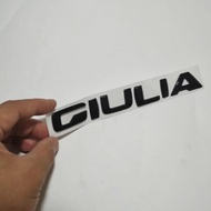 Black GIULIA Rear Badge Sticker ABS GIULIA Trunk Sticker Rear Emblem For Alfa Romeo GIULIA Car Styli