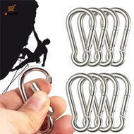 10Pcs Multifunctional Gourd Shape Aluminum Alloy Carabiner/ Durable Coloured Metal Camping Safety De