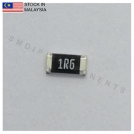 10PCS Taiwan-Grade 1.6R ±5%, 1206 SMD Resistor (1R6)