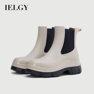 IELGY 2025 Women's Shoes Women's Boots Ankle Boots Chelsea Boots White Cigarette Boots Thick-soled M