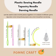 Plastic Darning Needle/Tapestry Needle/Yarn Needle/Thailand Needle Blue Tribe (Needle Wool Felt)
