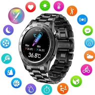 LIGE Smart Watches For Men GPS Sport track recording Full Touch Fitness Watches Temperature Heart Rate Monitor Smart Men Watch For Android IOS + Box