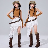 Children's Jazz Dance Costume Girls Hip-Hop New Style Street Dance Trendy Costume Performance Costum