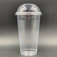 EC 22oz PP Cup with " Dome Lid " [ 100sets± ] EC A22C - Disposable Plastic Cup - 22 oz - A 22 - 700 