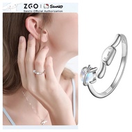 ZGO x Saniro Cinnamoroll Rings For Woman Girls s925 Silver Sweet Niche Design Gift Idea 8055