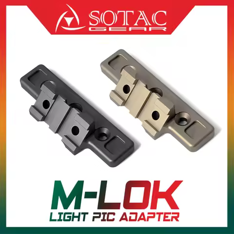 SOTAC KeyMod M-LOK Offset Adaptive Light Mount Accessories for M300 M600 Flashlight Mount Weapon Sco