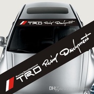 TRD Wind Shield Visor Sticker (Black and White)