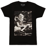 Men T Shirt Gaga Joanne Piano Photo Black T-shirt Novelty Tshirt Hipster Tees Summer Mens T Shirt XS-4XL-5XL-6XL