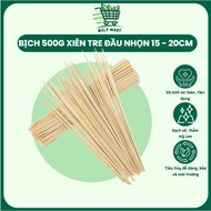 Bamboo skewer with pointed tip 15cm - 20cm Bag 470/500g