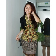 Borneo Motif Embroidered Kebaya Viral Kebaya Embroidered Kebaya Rubber Kebaya Stretch Kebaya Modern 