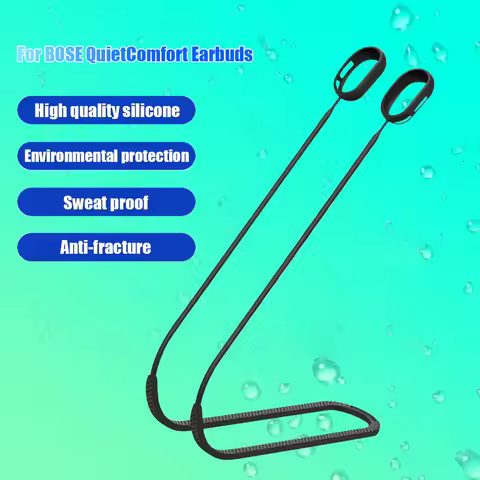 Headphone Holder Rope Cable Anti-Drop Silicone Anti-Lost Earbuds Strap Waterproof Anti Loss Straps f