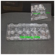 Clear egg tray with 10 eggs (10 pcs)