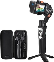 3 Axis Gimbal Stabilizer, Handheld Tripod Mount for Video Recording, Bluetooth Control, Compatible with YI Cam, Insta 360, Sony RX0, Gopro Hero 12/11/10/9/8/7/6/5, Osmo Cameras, hohem iSteady Pro4