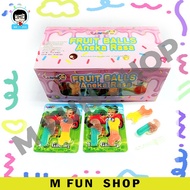 Luvmi 30Pcs Gummy Fruit Balls Aneka Rasa Tool / Paint Brush / Fast Food Gummy ( ±9G x 30Pcs)