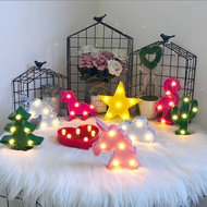 LED Mini Cactus Light Flamingo Christmas Light Letter Decoration Table Night Light
