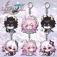 Hot Honkai:Star Rail Cyrene Mimi Expression Pattern Character Cute Keychain