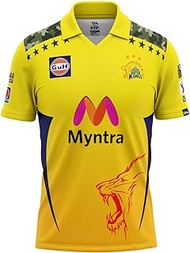 Whitedot Cricket Chennai Super Kings Dhoni 7 IPL Fan Jersey T-Shirt